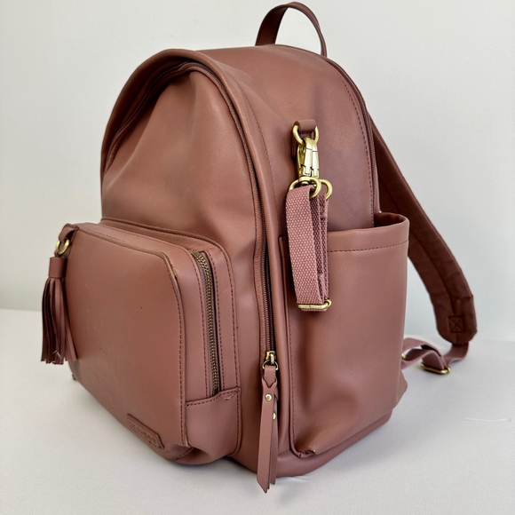 Skip Hop Greenwich Simply Chic Diaper Backpack Dusty Rose Pink - Picture 2 of 13